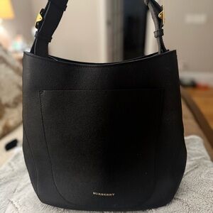 Burberry Black Leather Shoulder Bag